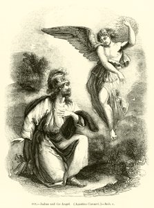 Joshua and the Angel, Agostino Carracci, Joshua v by English School