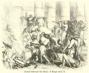 Josiah destroys the Idols by English School
