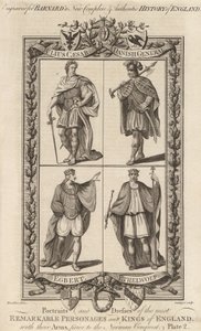 Julius Caesar, A Danish General, Egbert and Ethelwolf, Illustration from 
