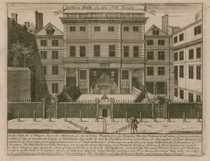 Justice Hall in the Old Bailey by English School