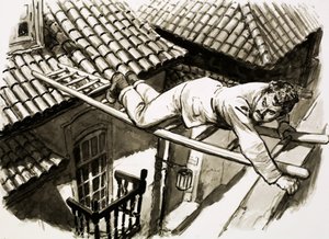 Karl Decker climbs across to the prison of Evangelina Cisneros in Cuba by English School