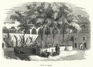 Khan in Zidon (engraving) by English School