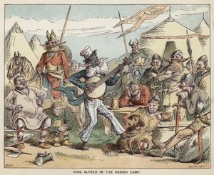King Alfred in the Danish Camp by English School