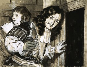 King Charles II Hides Following His Defeat at the Battle of Worcester by English School