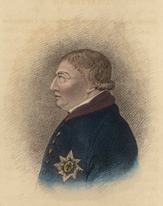 King George III, from a sketch taken at Windsor during his illness by English School