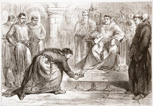 King John and the Popes Legate, illustration from The History of Protestantism by James Aitken Wylie, 1878 by English School