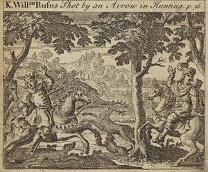 King William II of England Shot by an Arrow While Hunting by English School