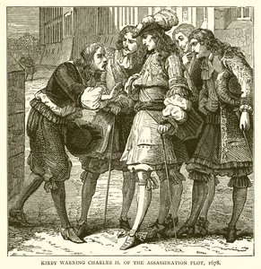 Kirby warning Charles II of the Assassination Plot, 1678 by English School