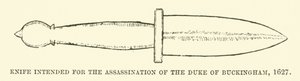 Knife Intended for the Assassination of the Duke of Buckingham