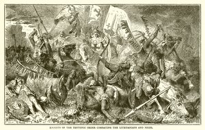 Knights of the Teutonic Order Combating the Lithuanians and Poles