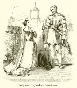 Lady Jane Grey and Her Executioner by English School