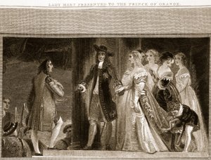 Lady Mary Presented to the Prince of Orange, Illustration from David Hume