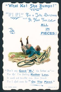 Lady Falling from Bicycle by English School