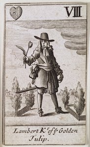 Lambert Simnel, Knight of the Golden Tulip, from a set of playing cards by English School