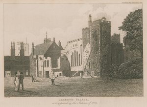 Lambeth Palace as It Appeared in the Autumn of 1829 by English School