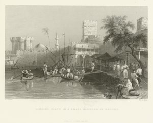 Landing Place in a Small Harbour at Rhodes by English School
