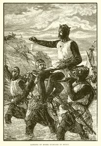 Landing of Roger Guiscard in Sicily by English School