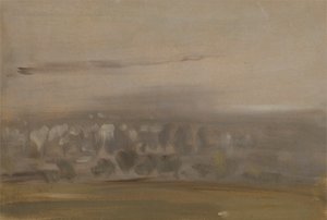 Landscape with Trees on a Slope (Wooded Valley, seen through Mist)