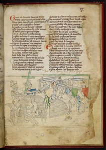 A Battle Between Mounted Knights, from 