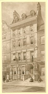 Last House in the Corner of Bedford Square and Adeline Street, London