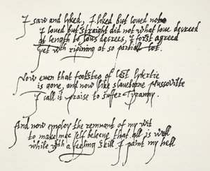 Last ten lines of Sir Philip Sidney