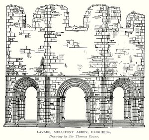 Lavabo, Mellifont Abbey, Drogheda