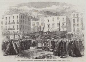 Laying the Foundation-Stone of Christ Church, the First Protestant Church in Naples by English School