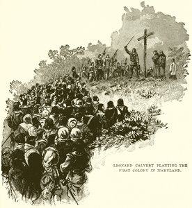 Leonard Calvert Planting the First Colony in Maryland by English School