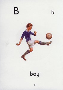 Letter B, boy by English School