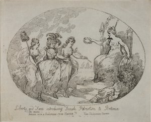 Liberty and Fame Introducing Female Patriotism; Britannia and the Duchess of Devonshire by English School