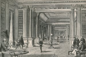 Library of the Reform Club by English School