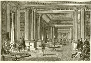 Library of the Reform Club by English School