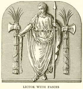 Lictor with Fasces by English School