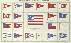 List of American Yacht Club Flags, from Lloyds Register of Shipping by English School