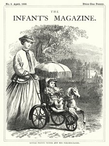 Little Prince Victor and his Perambulator by English School