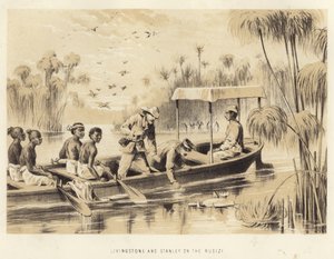 Livingstone and Stanley on the Rusizi by English School