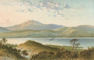Loch Ness, from Above the Fall of Foyers by English School