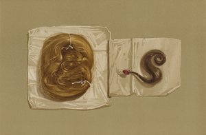 Lock of Hair of Mary Queen of Scots, Lock of Hair of King Charles I by English School