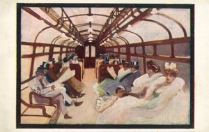 London Underground passengers on the Bakerloo and Piccadilly Lines by English School