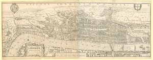 London in the Reign of Queen Elizabeth I, a Facsimile (Reduced) of the Map by Aggas 1560 by English School