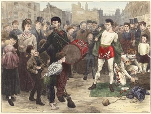 London Street Acrobats by English School