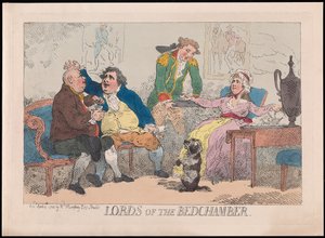 Lords of the Bedchamber, pub. 1784 by English School