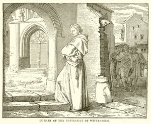 Luther at the University of Wittenberg by English School