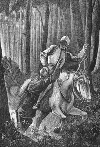 Luther attacked by masked horsemen in the Thuringian Forest