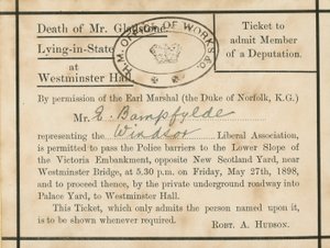 Lying-in-State of Gladstone by English School