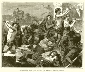 Lysander Has the Walls of Athens Demolished by English School