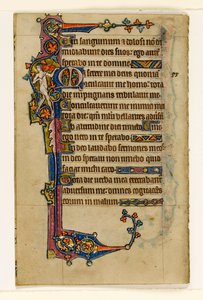 A Naked Musician, Marginal Decoration from the Macclesfield Psalter, Use of Sarum, East Anglia (c.1330) by English School
