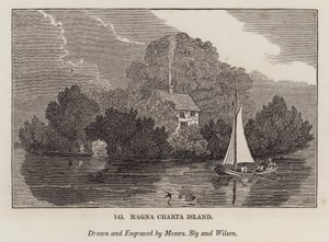 Magna Carta Island by English School