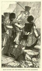 Major Murray and the Highlanders at Fort Washington by English School