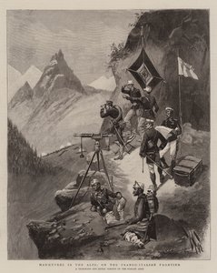 Manoeuvres in the Alps, on the Franco-Italian Frontier by English School